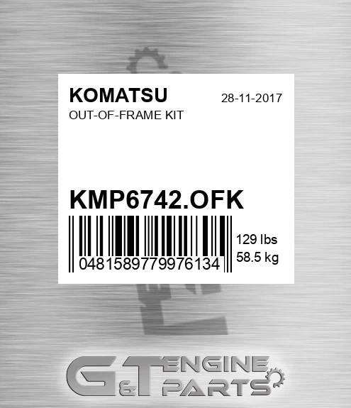 KMP6742.OFK Out-of-frame Kit for KOMATSU