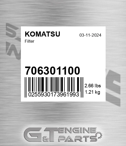 706301100 Filter