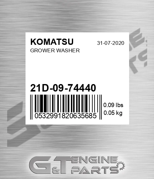 21D-09-74440 Grower Washer for KOMATSU