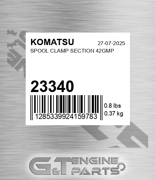 23340 Spool Clamp Section 42gmp for KOMATSU