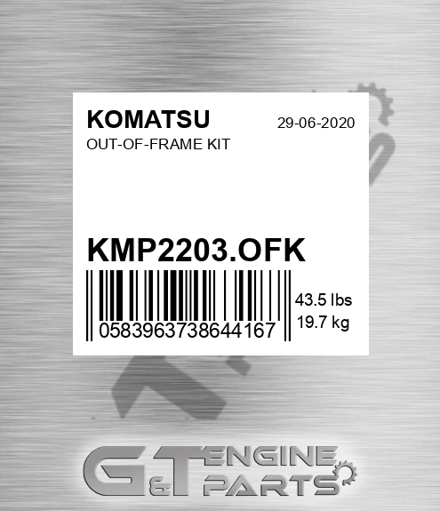 KMP2203.OFK Out-of-frame Kit for KOMATSU