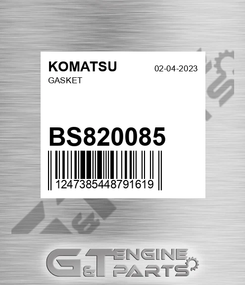BS820085 KOMATSU Gasket