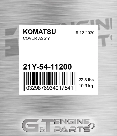 21Y-54-11200 Cover Ass'y for KOMATSU