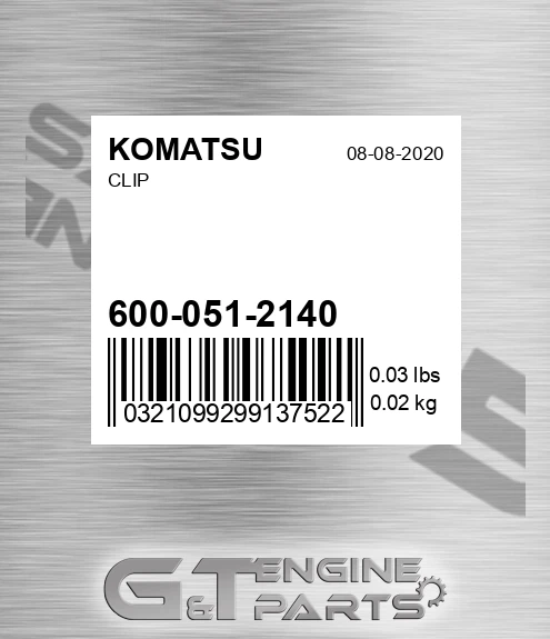 600-051-2140 Clip
