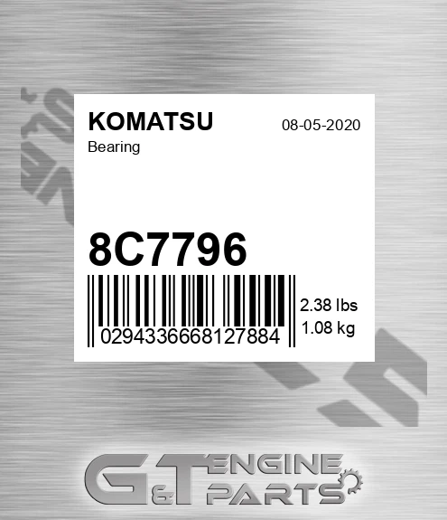 8C7796 Bearing for KOMATSU
