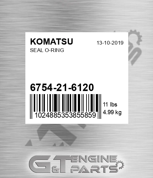 6754-21-6120 Seal O-ring for KOMATSU