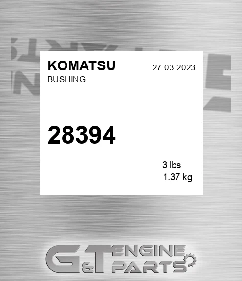 28394 Bushing for KOMATSU