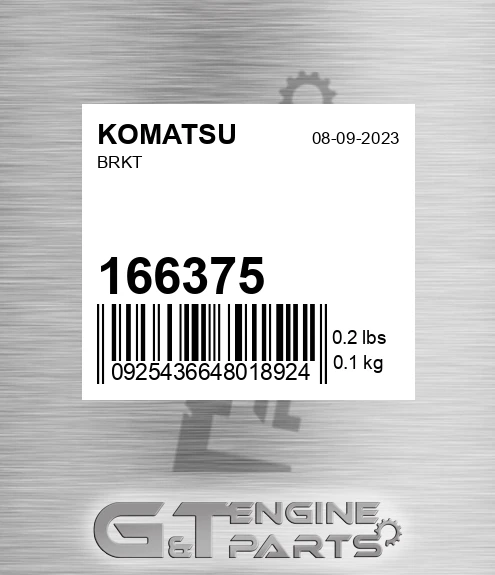 166375 KOMATSU Brkt