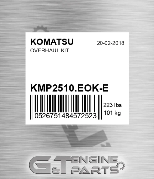 KMP2510.EOK-E Overhaul Kit for KOMATSU