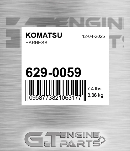 629-0059 Harness for KOMATSU