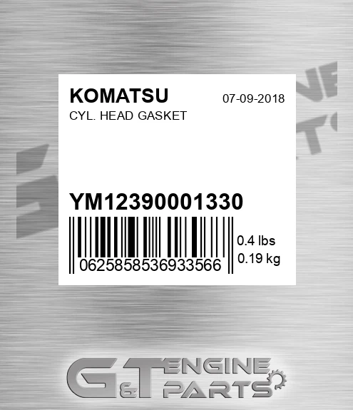 YM12390001330 Cyl. Head Gasket
