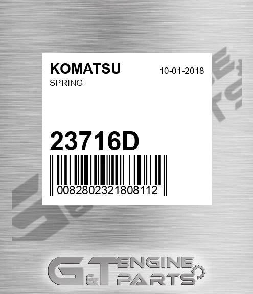 23716D KOMATSU Spring