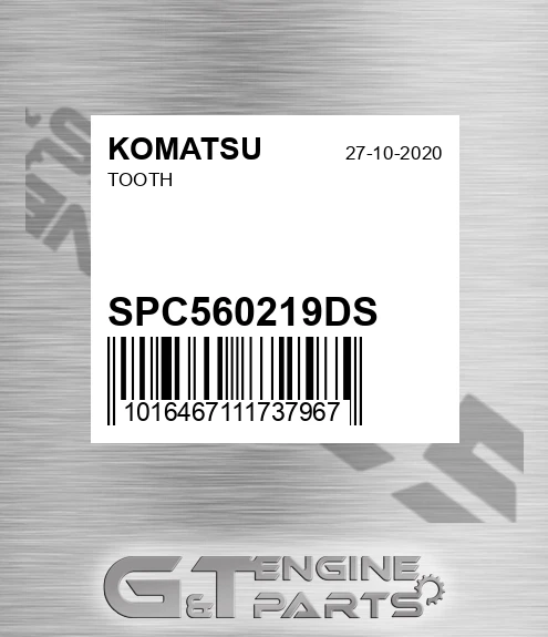 SPC560219DS Tooth