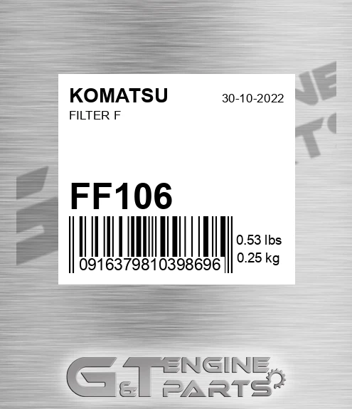 FF106 KOMATSU Filter F
