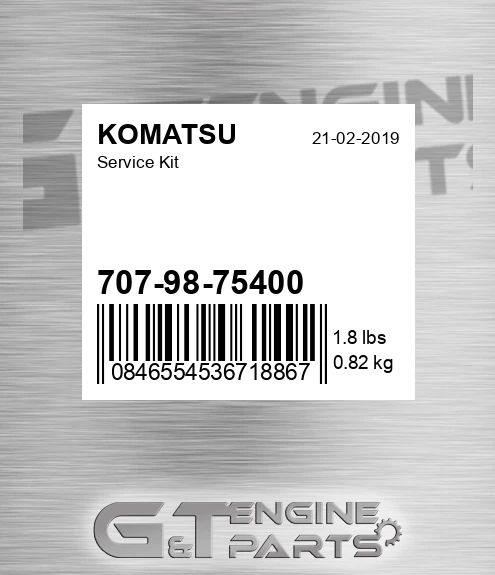 707-98-75400 Service Kit for KOMATSU