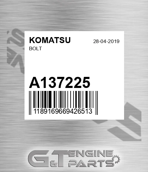 A137225 Bolt