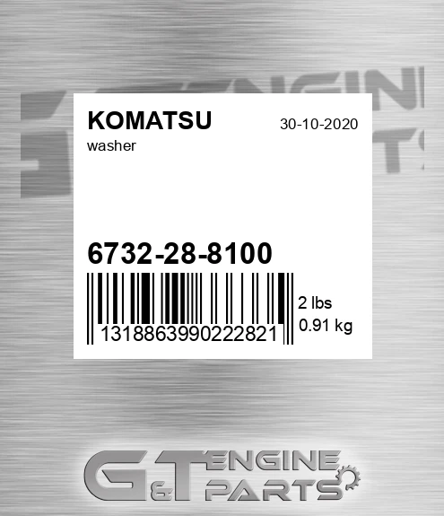 6732-28-8100 Washer for KOMATSU