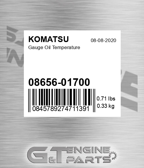 08656-01700 Gauge Oil Temperature for KOMATSU