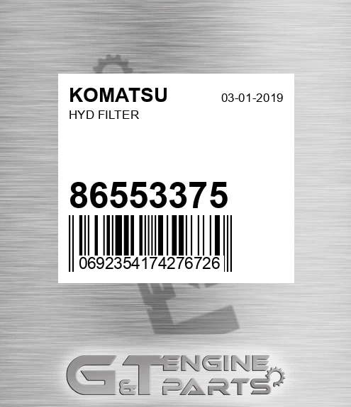 86553375 Hydfilter for KOMATSU