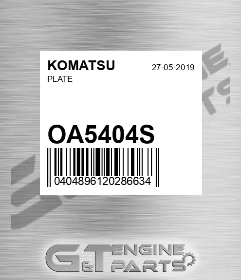 OA5404S Plate