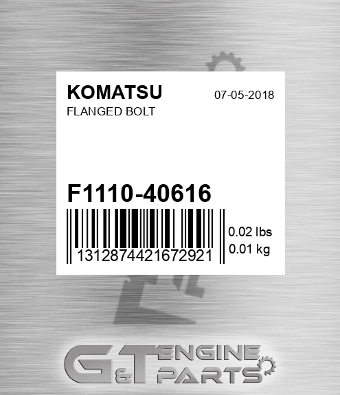 F1110-40616 Flanged Bolt for KOMATSU