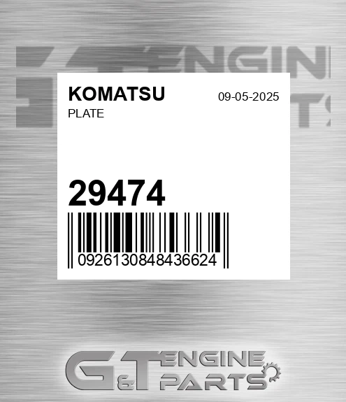 29474 Plate