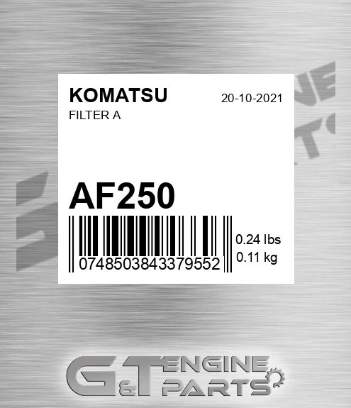 AF250 KOMATSU Filter A