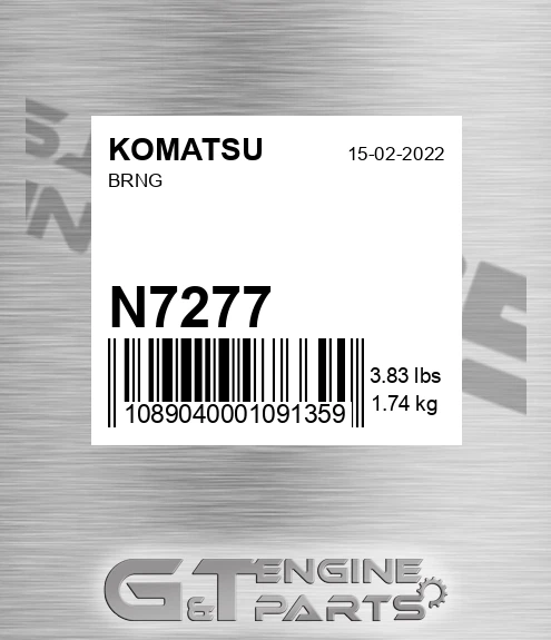 N7277 KOMATSU Brng