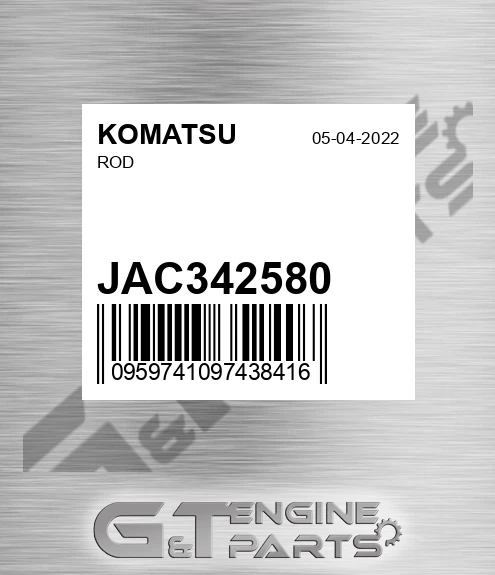 JAC342580 KOMATSU Rod