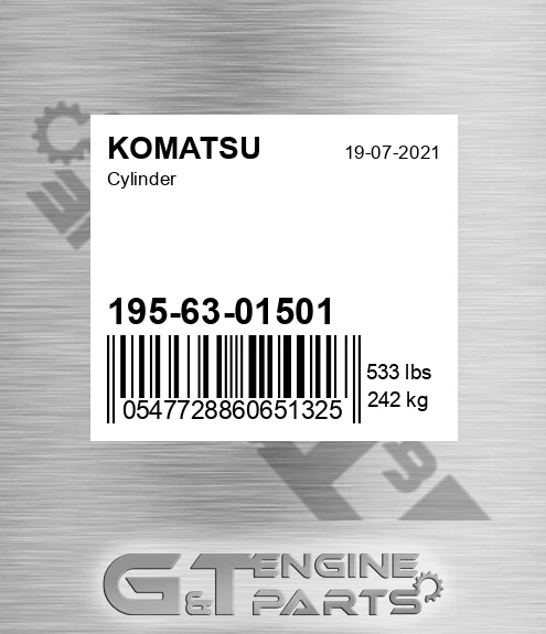 195-63-01501 Cylinder for KOMATSU