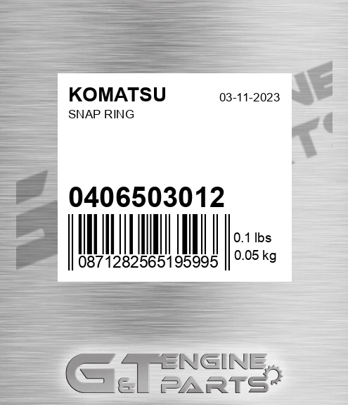 04065-03012 Snap Ring for KOMATSU