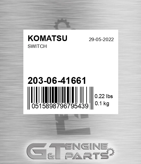 203-06-41661 Switch for KOMATSU