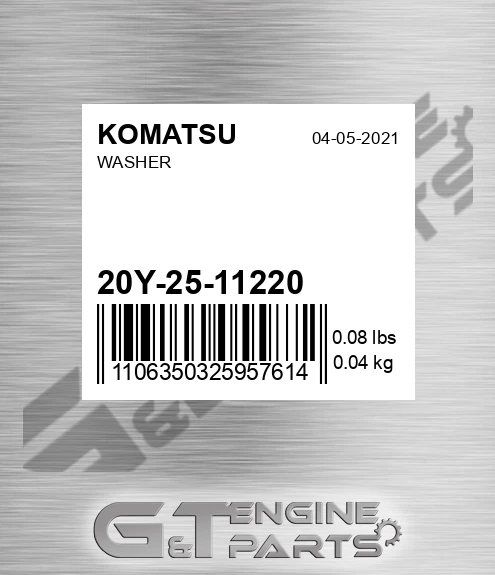 20Y-25-11220 Washer