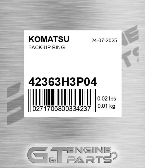 423-63-H3P04 Back-up Ring for KOMATSU