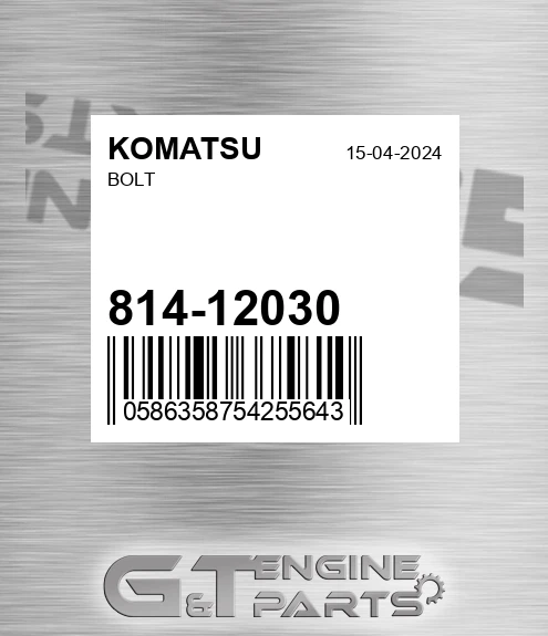 814-12030 Bolt