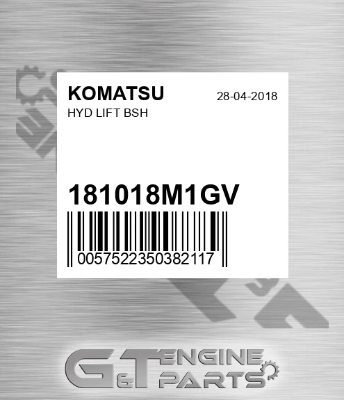 181018M1GV Hyd Lift Bsh