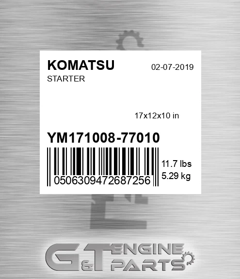 YM171008-77010 Starter