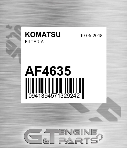 AF4635 KOMATSU Filter A