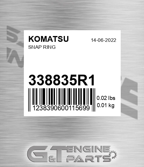 338835R1 Snap Ring for KOMATSU