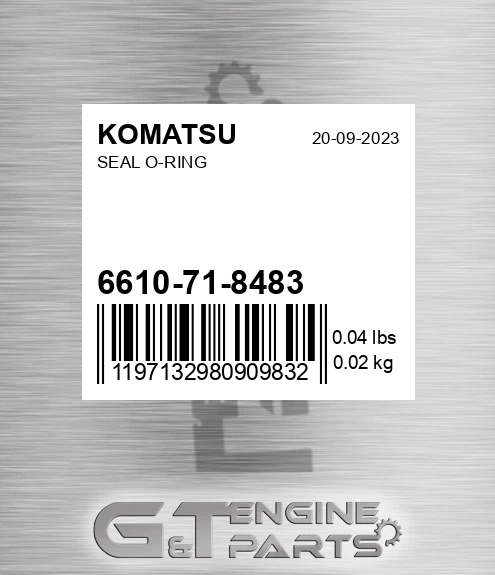6610-71-8483 Seal O-ring