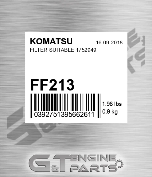 FF213 Filter Suitable 1752949