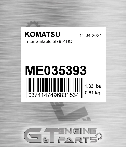 ME035393 Filter Suitable 5i7951bq