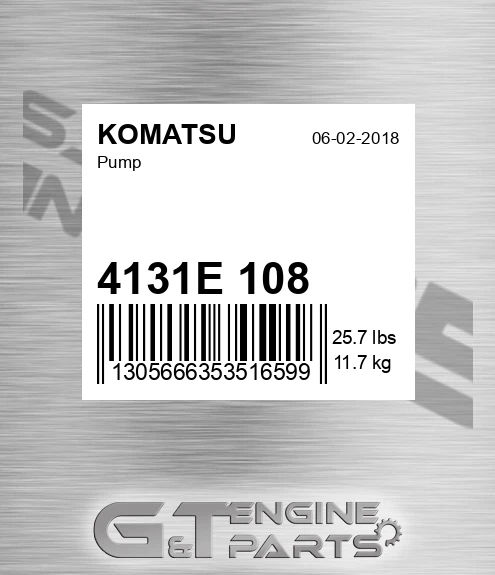 4131E+108 Pump for KOMATSU
