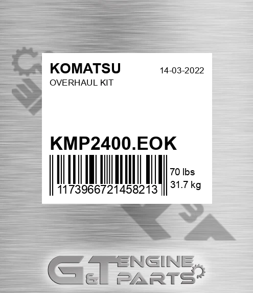 KMP2400.EOK Overhaul Kit for KOMATSU
