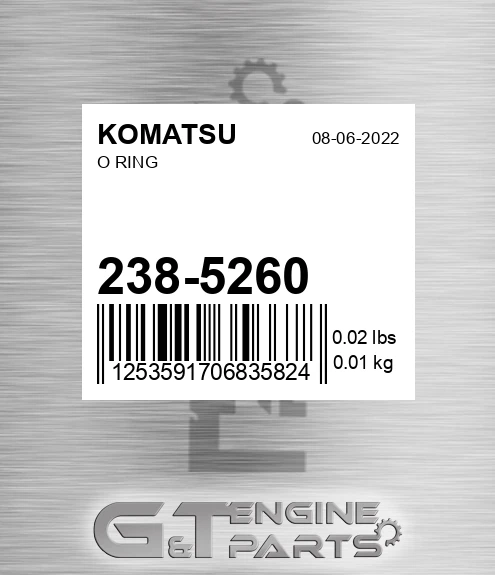 238-5260 O Ring