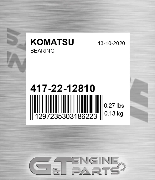 417-22-12810 Bearing for KOMATSU