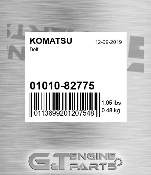 01010-82775 Bolt for KOMATSU