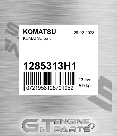 1285313H1 Part for KOMATSU
