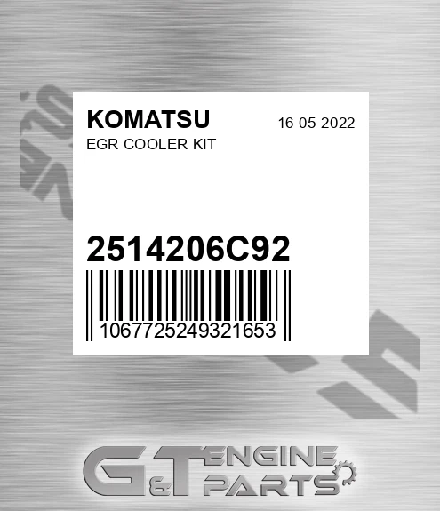 2514206C92 Egr Cooler Kit