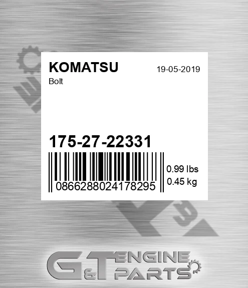 175-27-22331 Bolt